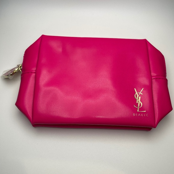 YSL Beauty Cosmetics Pouch - Pink - NEW! - Picture 1 of 5